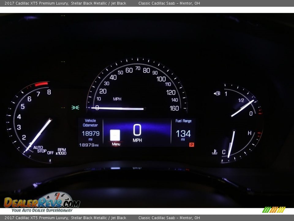 2017 Cadillac XT5 Premium Luxury Stellar Black Metallic / Jet Black Photo #7