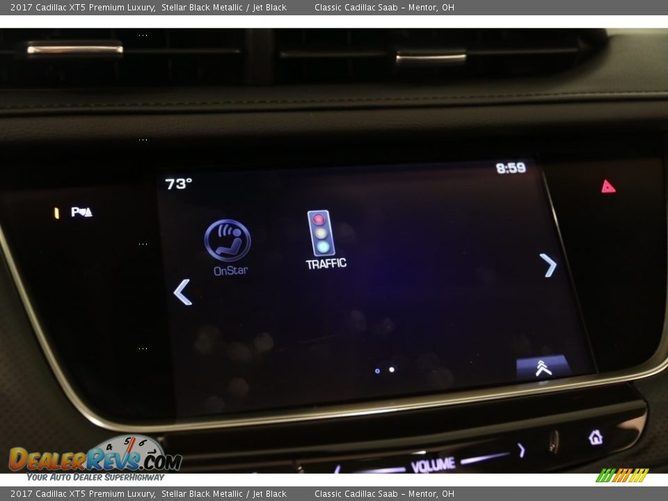 2017 Cadillac XT5 Premium Luxury Stellar Black Metallic / Jet Black Photo #10