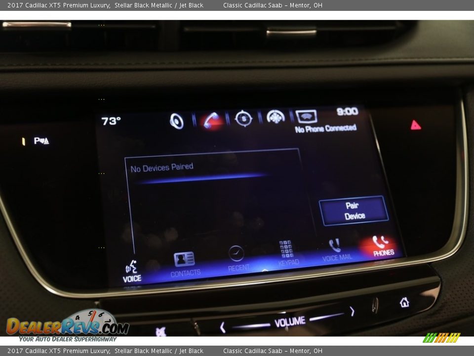 2017 Cadillac XT5 Premium Luxury Stellar Black Metallic / Jet Black Photo #11