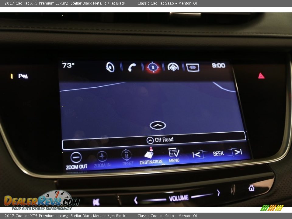 2017 Cadillac XT5 Premium Luxury Stellar Black Metallic / Jet Black Photo #12