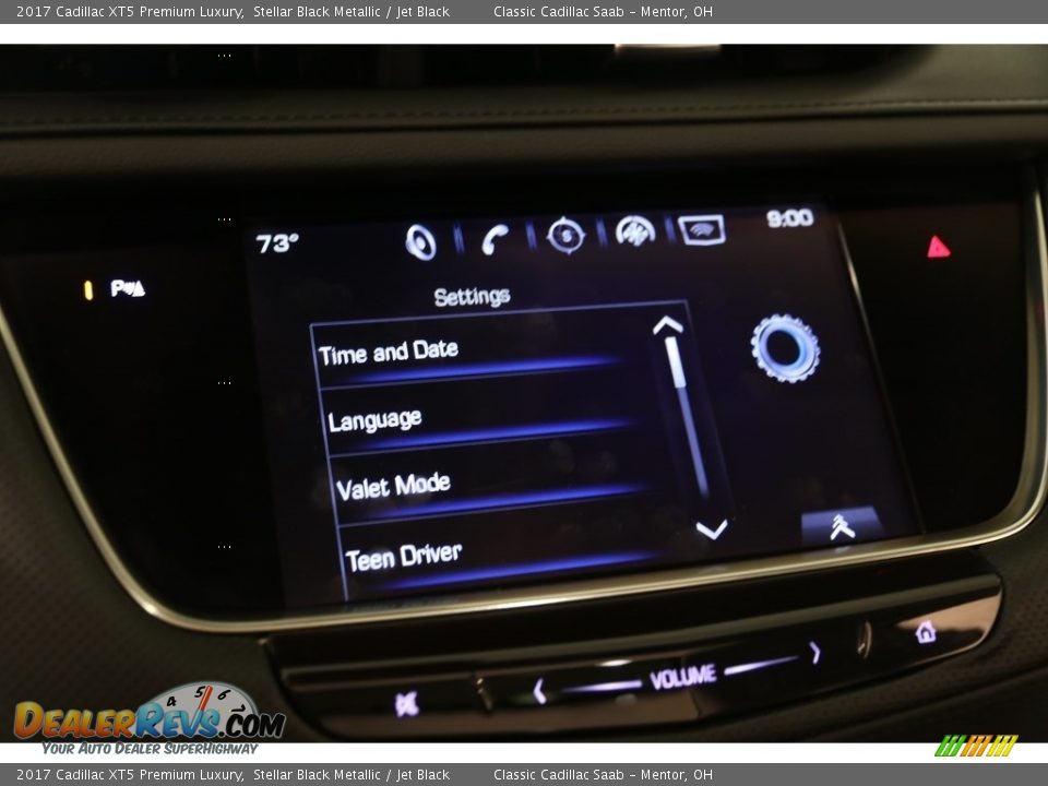 2017 Cadillac XT5 Premium Luxury Stellar Black Metallic / Jet Black Photo #13