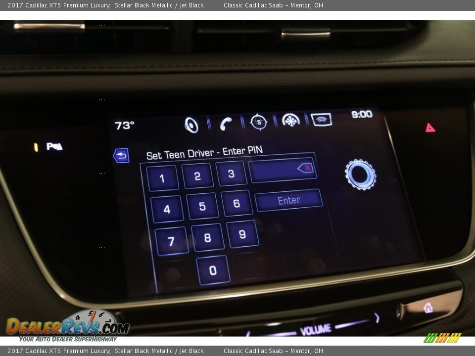 2017 Cadillac XT5 Premium Luxury Stellar Black Metallic / Jet Black Photo #15