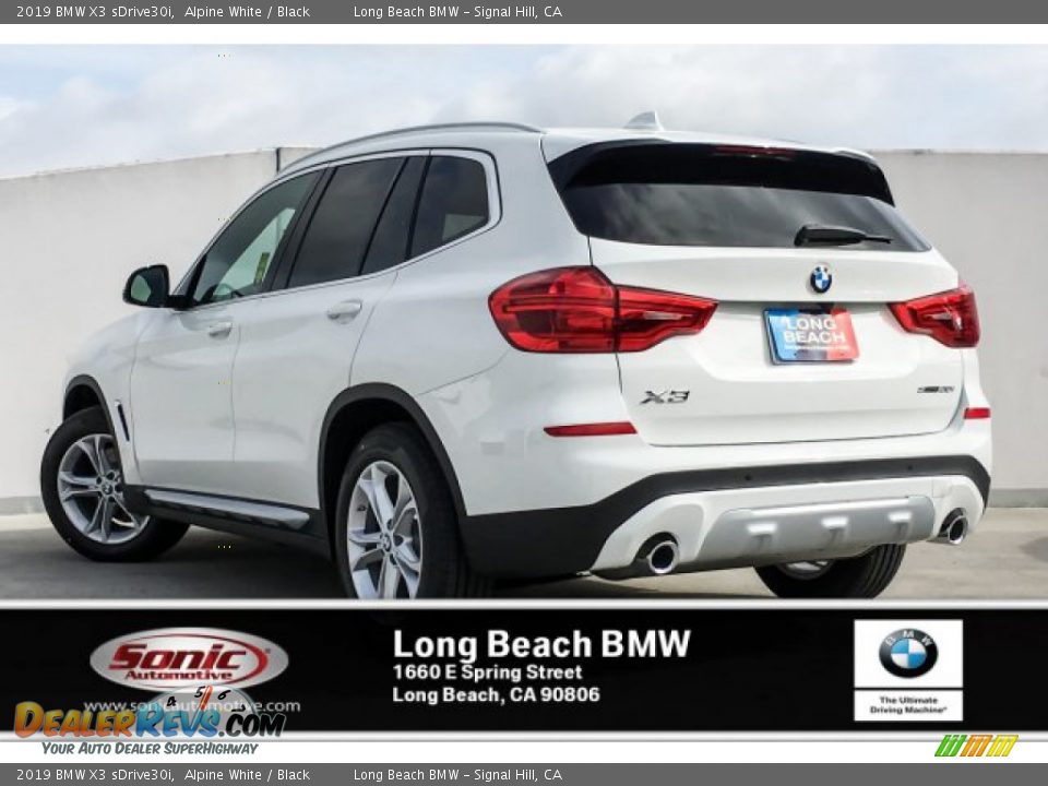 2019 BMW X3 sDrive30i Alpine White / Black Photo #2