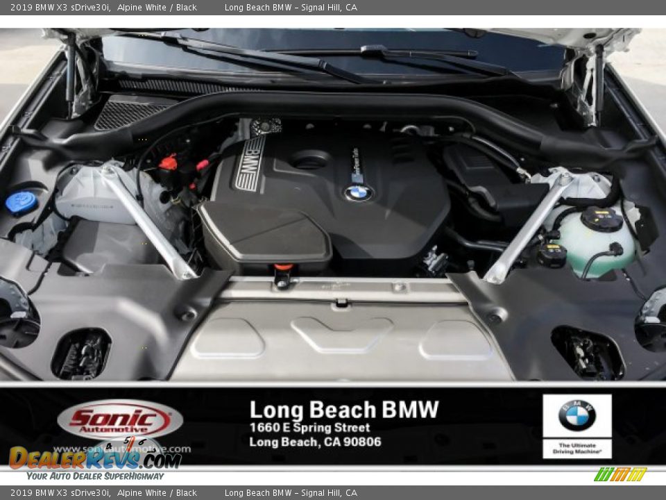 2019 BMW X3 sDrive30i Alpine White / Black Photo #8
