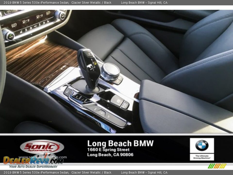 2019 BMW 5 Series 530e iPerformance Sedan Glacier Silver Metallic / Black Photo #7