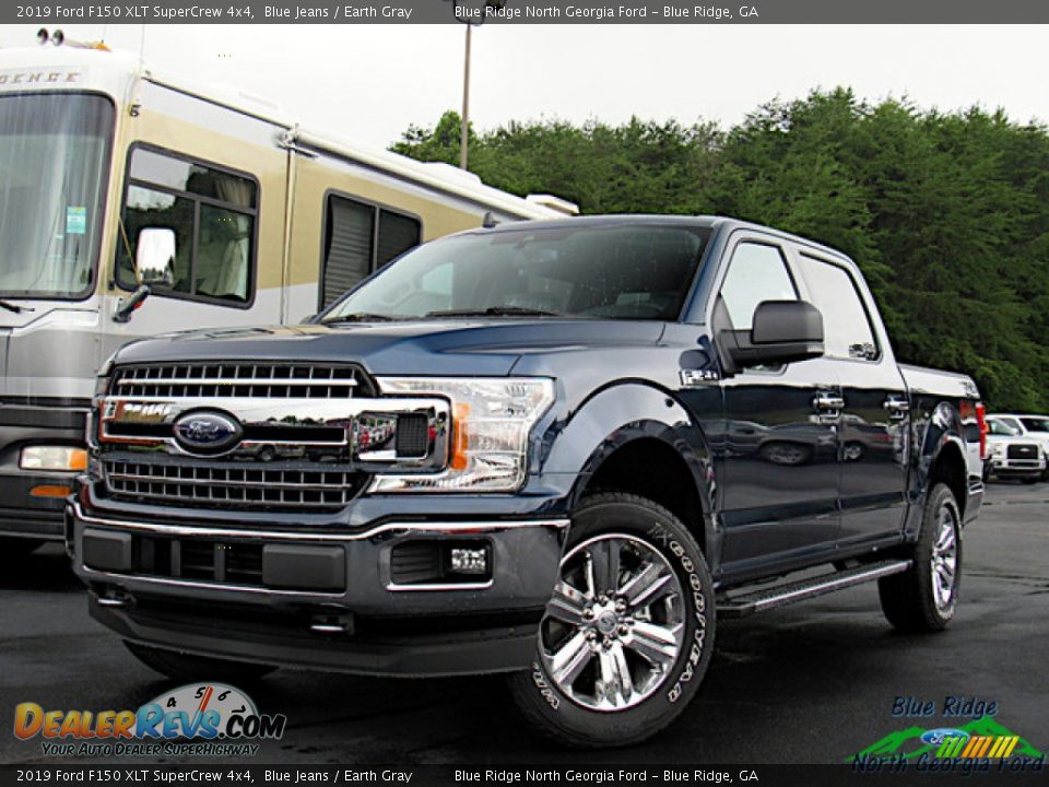 2019 Ford F150 XLT SuperCrew 4x4 Blue Jeans / Earth Gray Photo #1