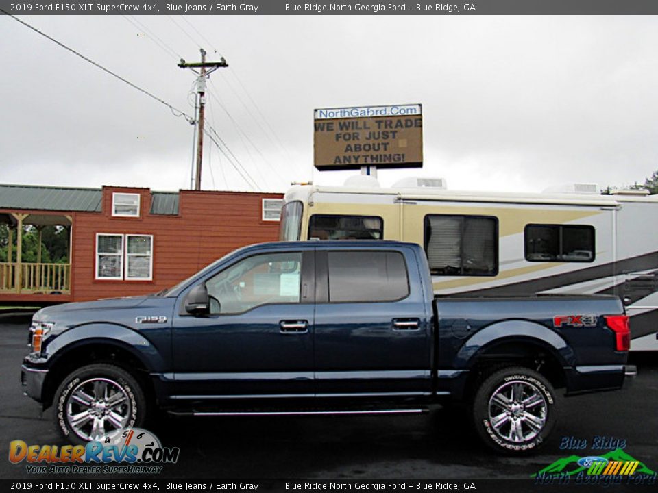 2019 Ford F150 XLT SuperCrew 4x4 Blue Jeans / Earth Gray Photo #2