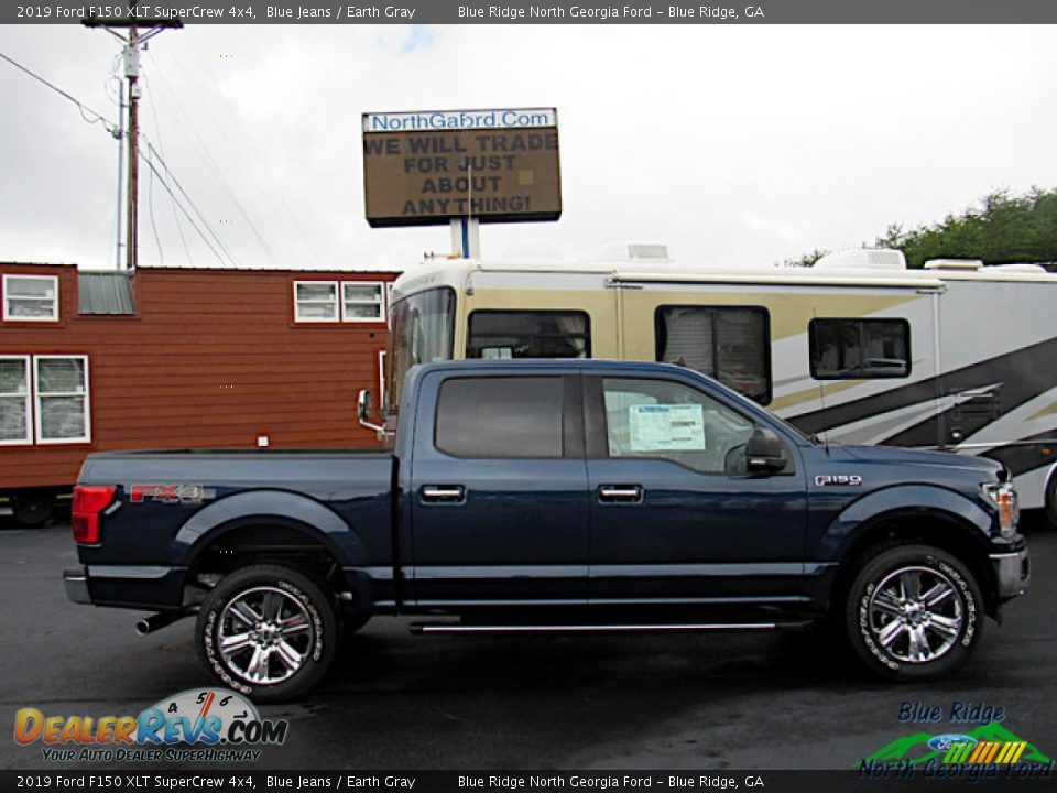 2019 Ford F150 XLT SuperCrew 4x4 Blue Jeans / Earth Gray Photo #6