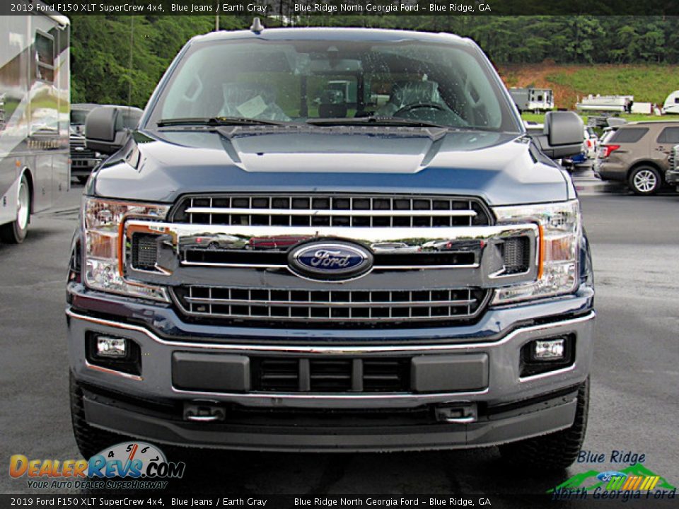 2019 Ford F150 XLT SuperCrew 4x4 Blue Jeans / Earth Gray Photo #8