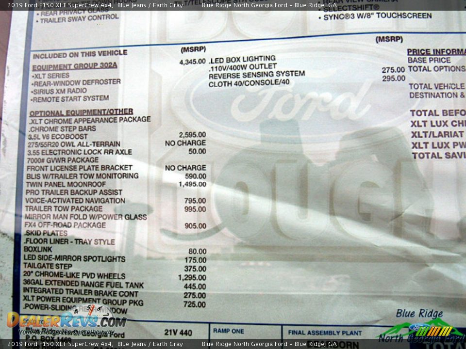 2019 Ford F150 XLT SuperCrew 4x4 Blue Jeans / Earth Gray Photo #29