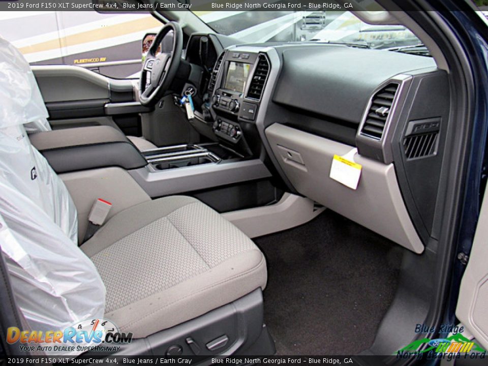 2019 Ford F150 XLT SuperCrew 4x4 Blue Jeans / Earth Gray Photo #32
