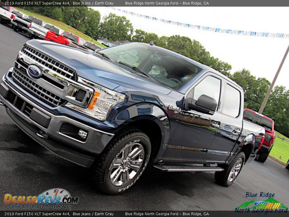 2019 Ford F150 XLT SuperCrew 4x4 Blue Jeans / Earth Gray Photo #34