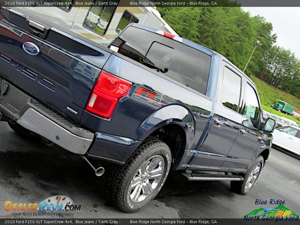 2019 Ford F150 XLT SuperCrew 4x4 Blue Jeans / Earth Gray Photo #36