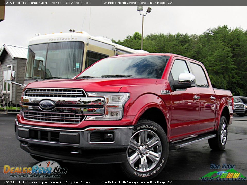 2019 Ford F150 Lariat SuperCrew 4x4 Ruby Red / Black Photo #1