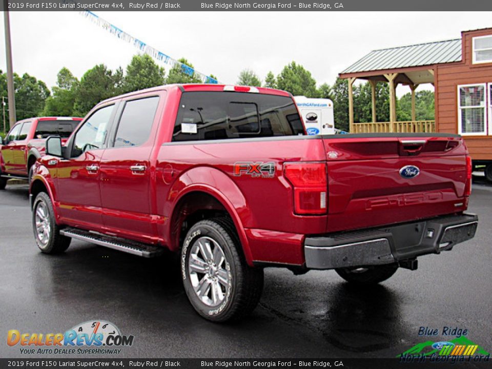 2019 Ford F150 Lariat SuperCrew 4x4 Ruby Red / Black Photo #3
