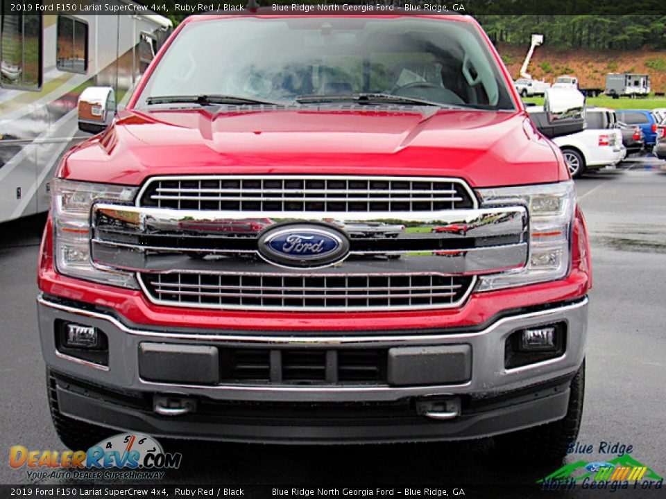 2019 Ford F150 Lariat SuperCrew 4x4 Ruby Red / Black Photo #4