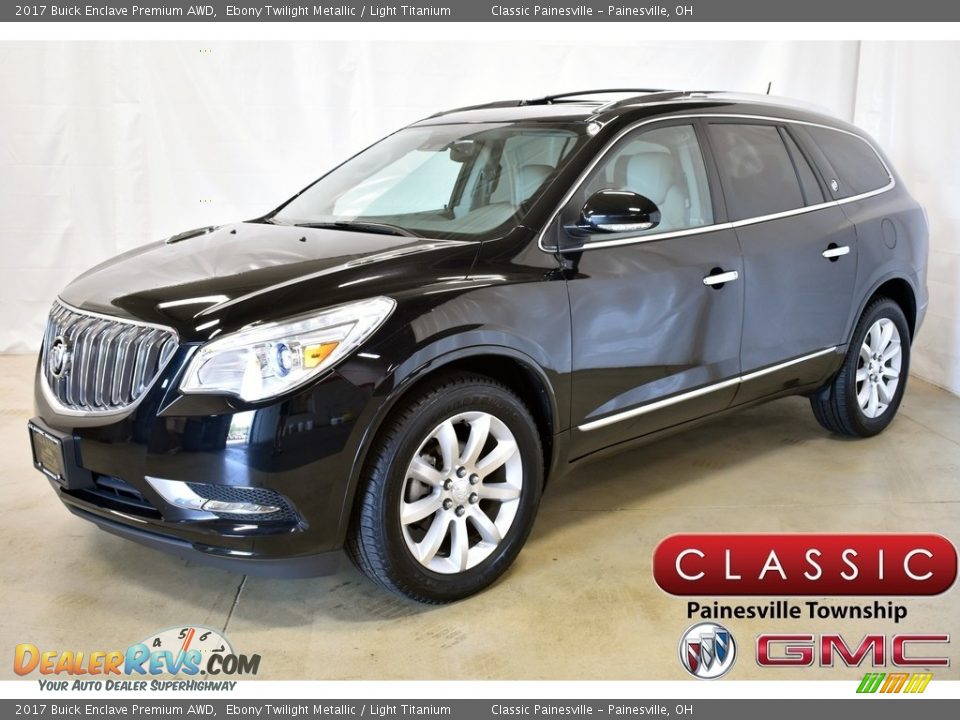 2017 Buick Enclave Premium AWD Ebony Twilight Metallic / Light Titanium Photo #1