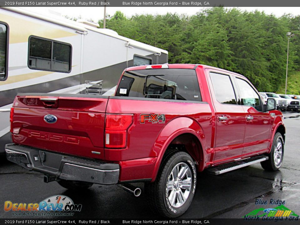 2019 Ford F150 Lariat SuperCrew 4x4 Ruby Red / Black Photo #6