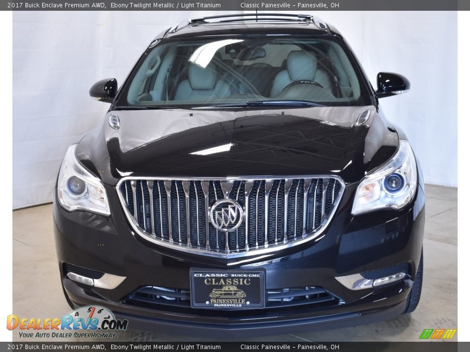 2017 Buick Enclave Premium AWD Ebony Twilight Metallic / Light Titanium Photo #4