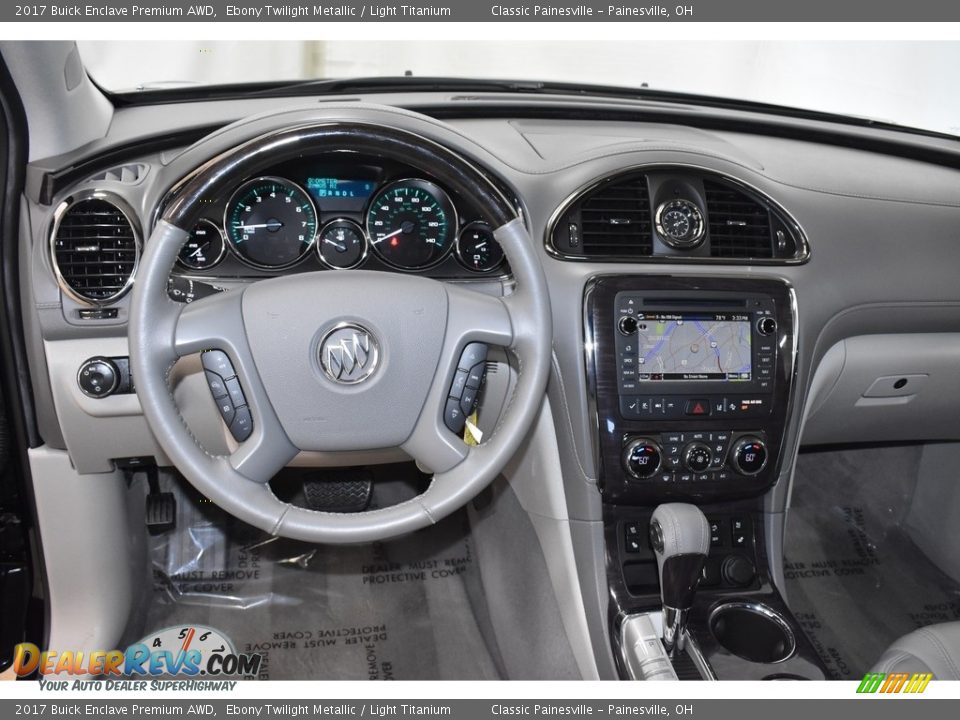 2017 Buick Enclave Premium AWD Ebony Twilight Metallic / Light Titanium Photo #14