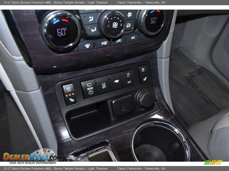 2017 Buick Enclave Premium AWD Ebony Twilight Metallic / Light Titanium Photo #16