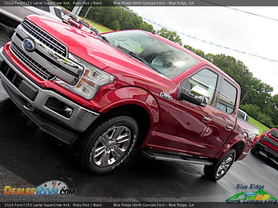 2019 Ford F150 Lariat SuperCrew 4x4 Ruby Red / Black Photo #34