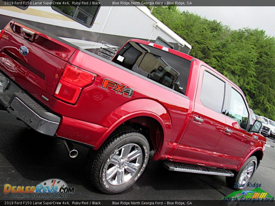 2019 Ford F150 Lariat SuperCrew 4x4 Ruby Red / Black Photo #36