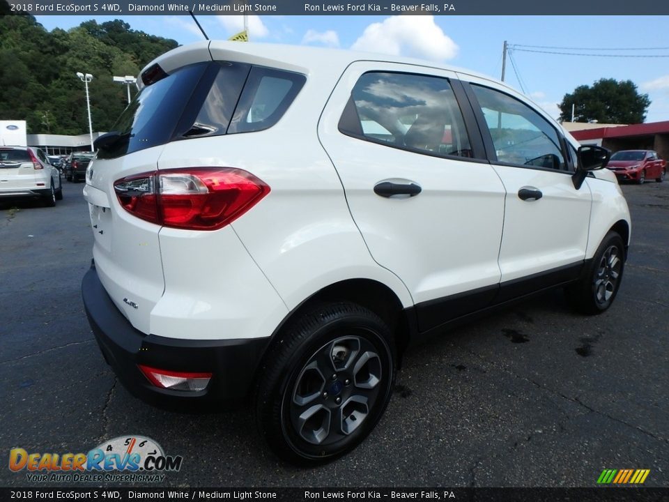 2018 Ford EcoSport S 4WD Diamond White / Medium Light Stone Photo #2