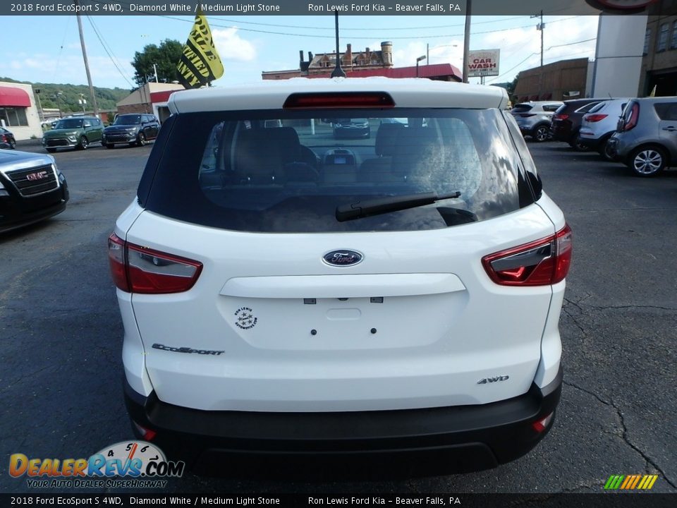 2018 Ford EcoSport S 4WD Diamond White / Medium Light Stone Photo #4