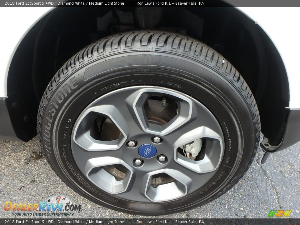 2018 Ford EcoSport S 4WD Diamond White / Medium Light Stone Photo #10