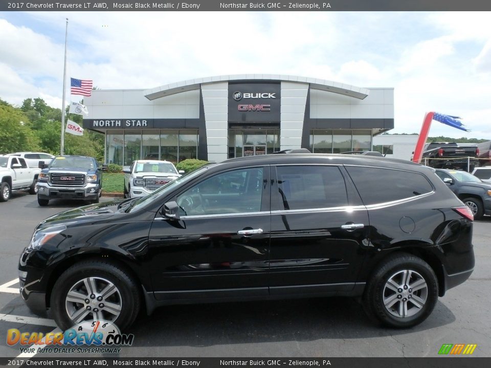 2017 Chevrolet Traverse LT AWD Mosaic Black Metallic / Ebony Photo #1
