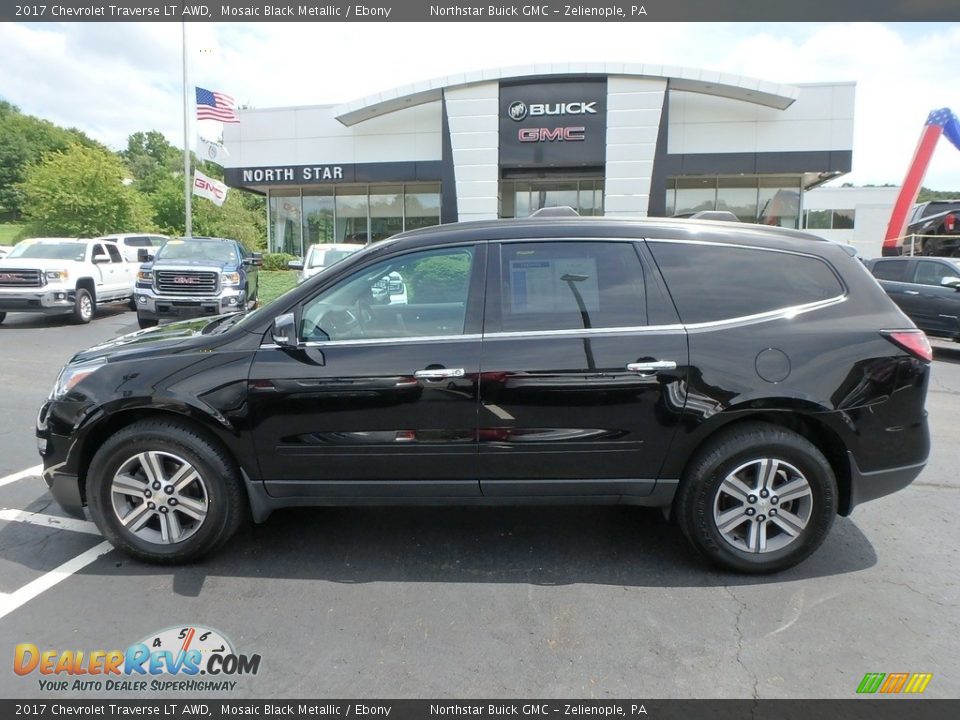 2017 Chevrolet Traverse LT AWD Mosaic Black Metallic / Ebony Photo #12