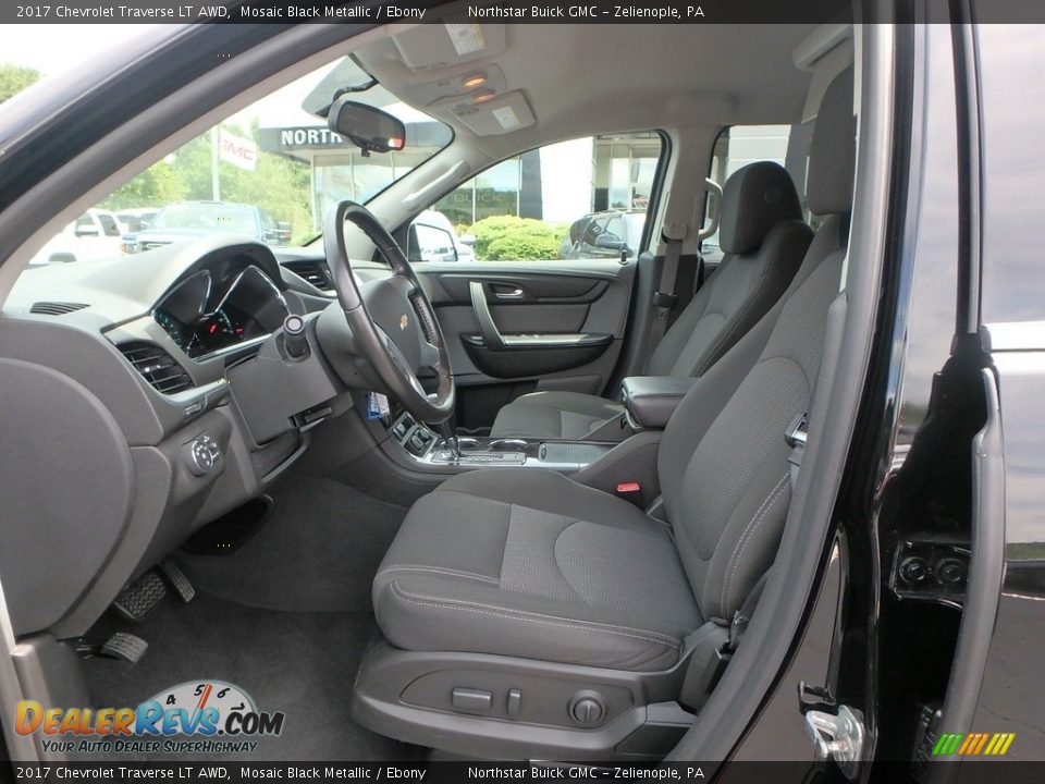 2017 Chevrolet Traverse LT AWD Mosaic Black Metallic / Ebony Photo #15
