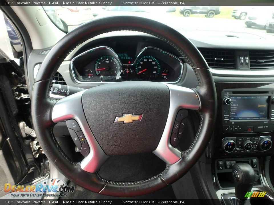 2017 Chevrolet Traverse LT AWD Mosaic Black Metallic / Ebony Photo #24