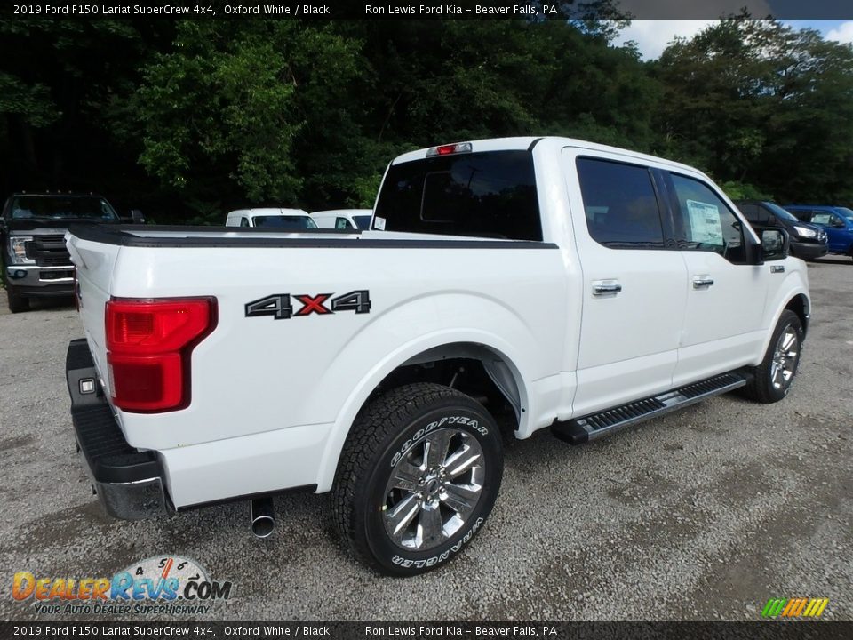 2019 Ford F150 Lariat SuperCrew 4x4 Oxford White / Black Photo #2