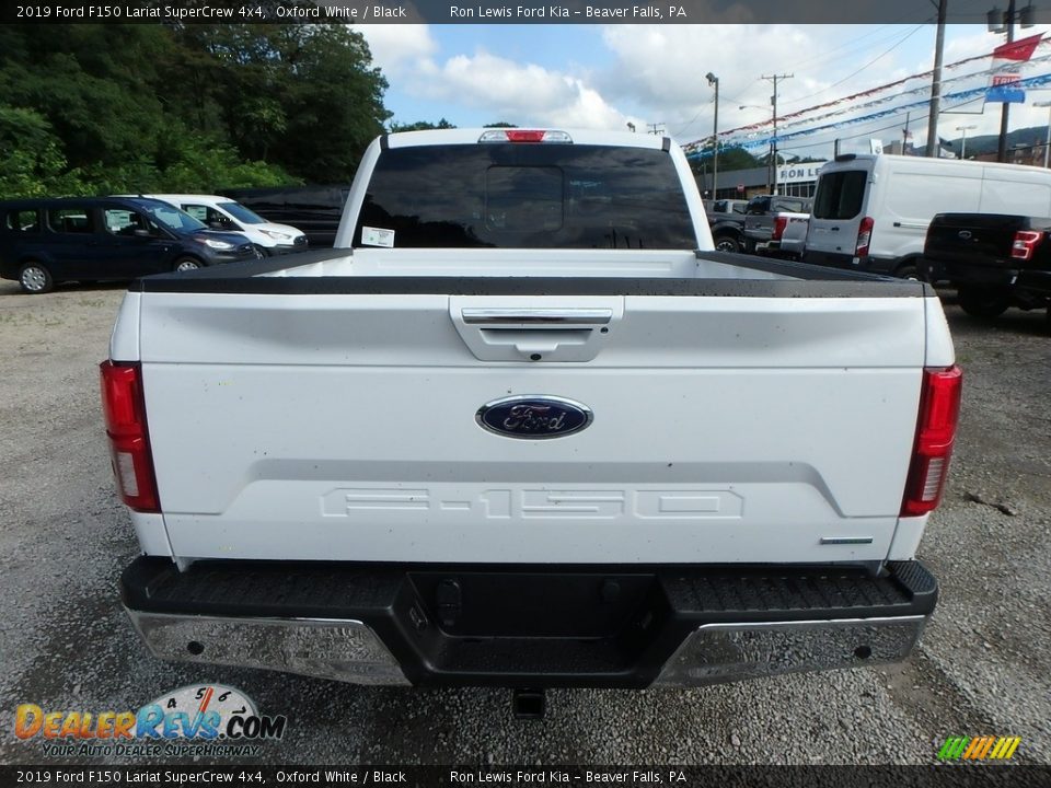 2019 Ford F150 Lariat SuperCrew 4x4 Oxford White / Black Photo #3