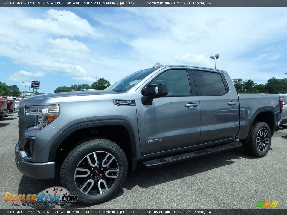 2019 GMC Sierra 1500 AT4 Crew Cab 4WD Satin Steel Metallic / Jet Black Photo #1