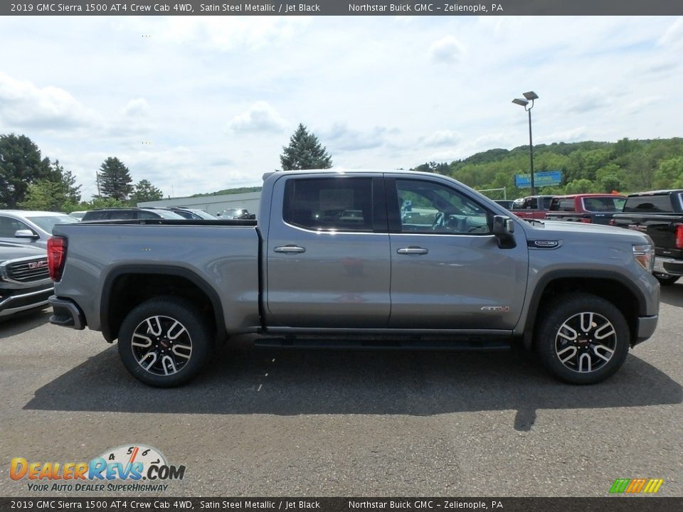 2019 GMC Sierra 1500 AT4 Crew Cab 4WD Satin Steel Metallic / Jet Black Photo #4