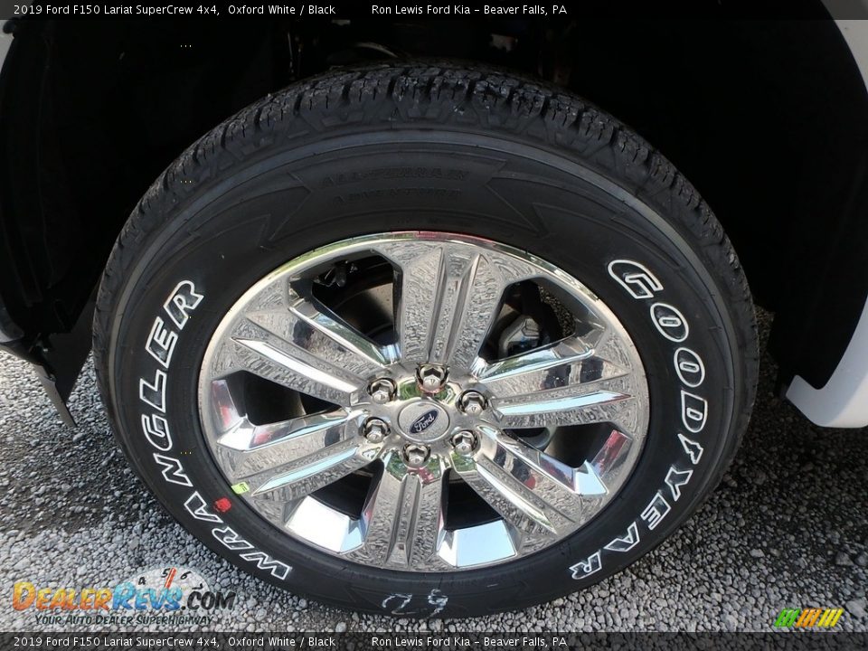 2019 Ford F150 Lariat SuperCrew 4x4 Oxford White / Black Photo #9
