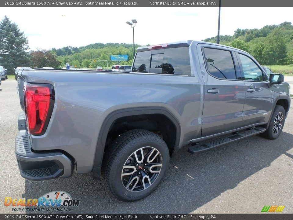 2019 GMC Sierra 1500 AT4 Crew Cab 4WD Satin Steel Metallic / Jet Black Photo #5