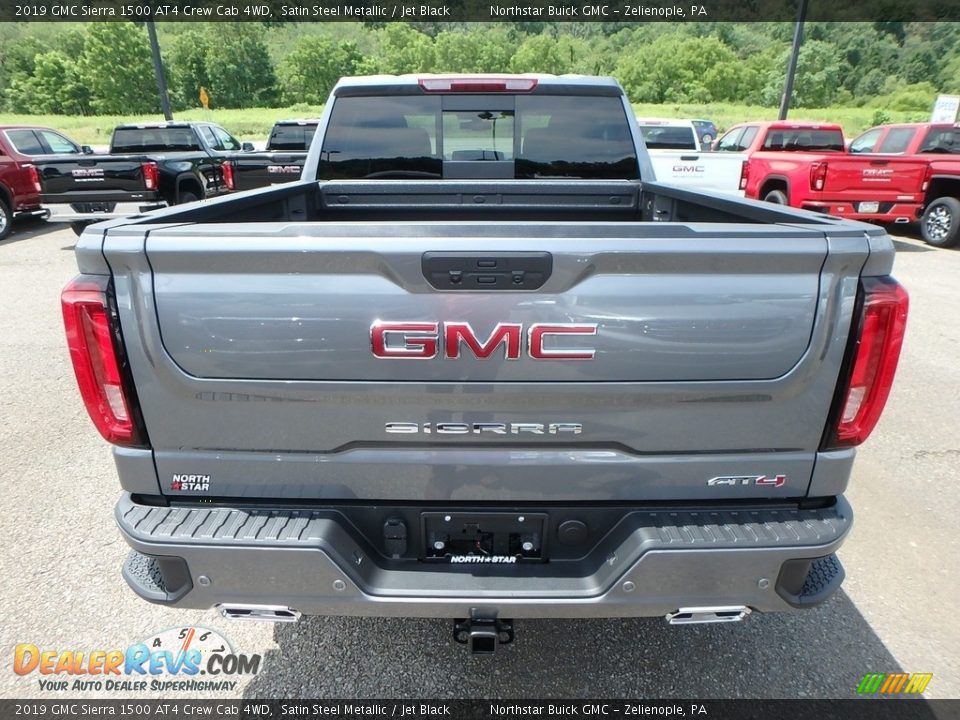 2019 GMC Sierra 1500 AT4 Crew Cab 4WD Satin Steel Metallic / Jet Black Photo #6