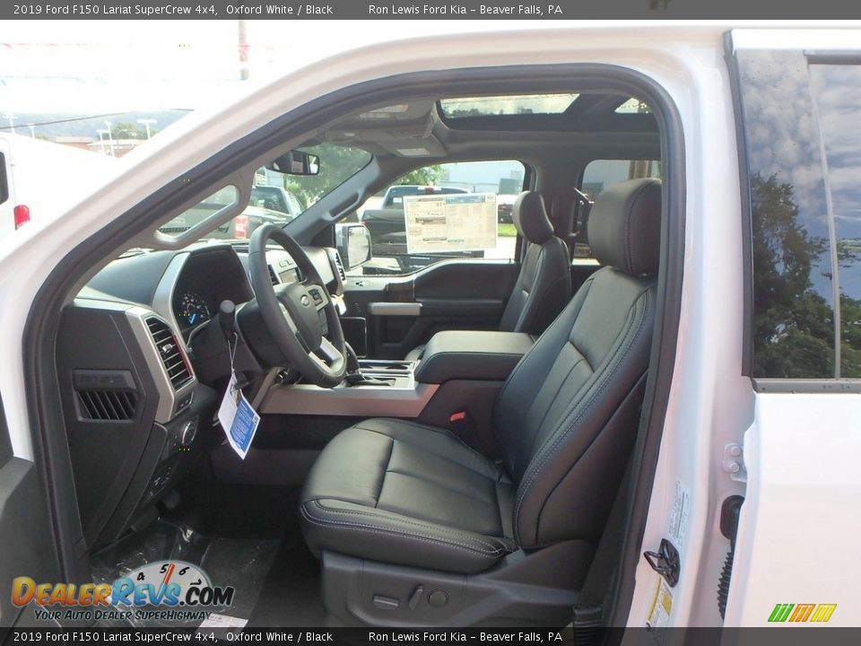 2019 Ford F150 Lariat SuperCrew 4x4 Oxford White / Black Photo #11