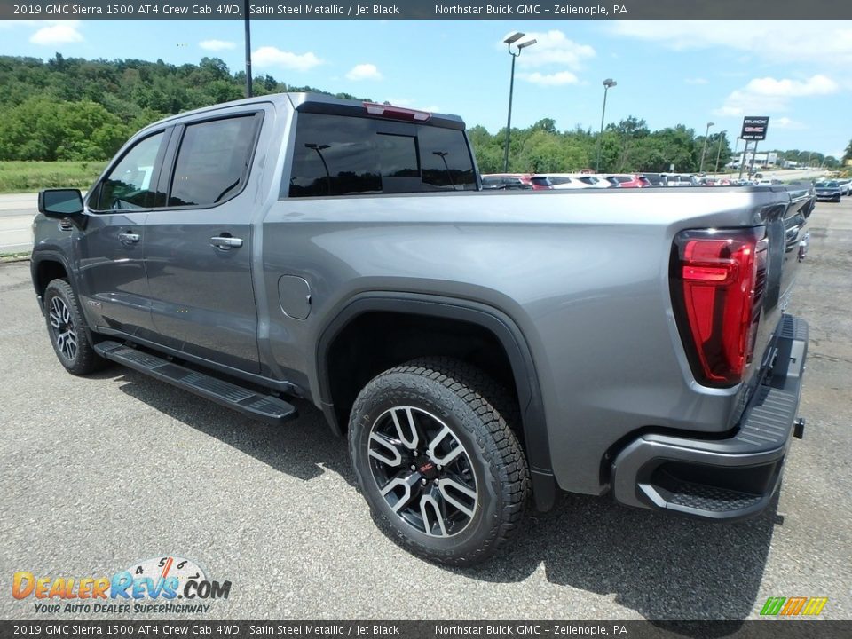2019 GMC Sierra 1500 AT4 Crew Cab 4WD Satin Steel Metallic / Jet Black Photo #7
