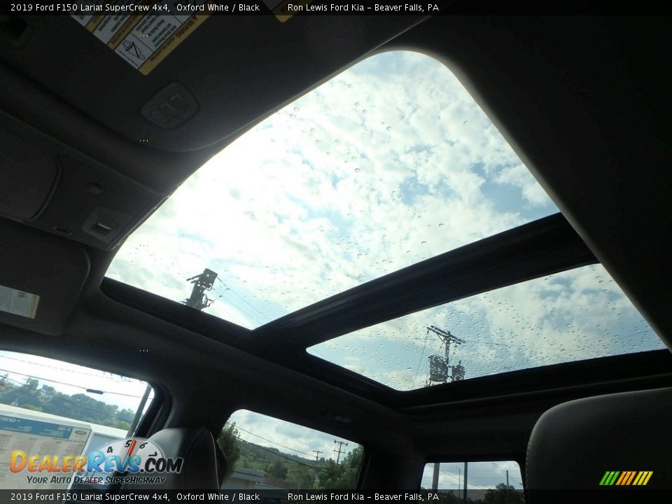 2019 Ford F150 Lariat SuperCrew 4x4 Oxford White / Black Photo #15