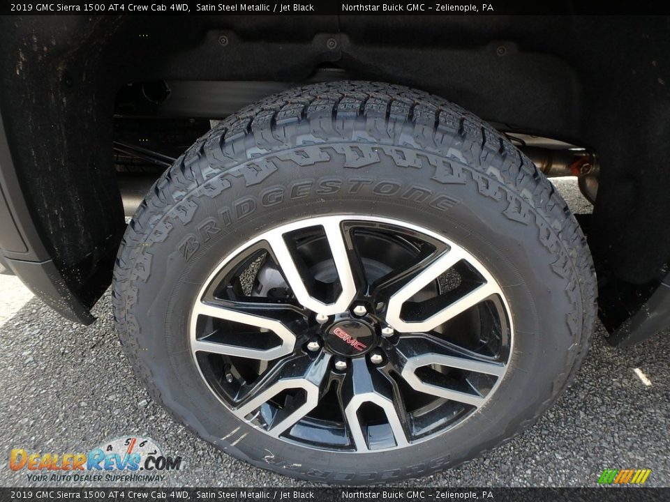 2019 GMC Sierra 1500 AT4 Crew Cab 4WD Satin Steel Metallic / Jet Black Photo #9