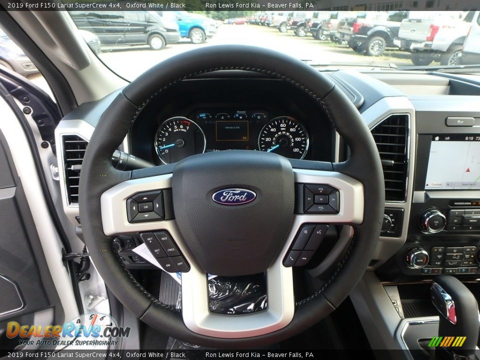 2019 Ford F150 Lariat SuperCrew 4x4 Oxford White / Black Photo #16