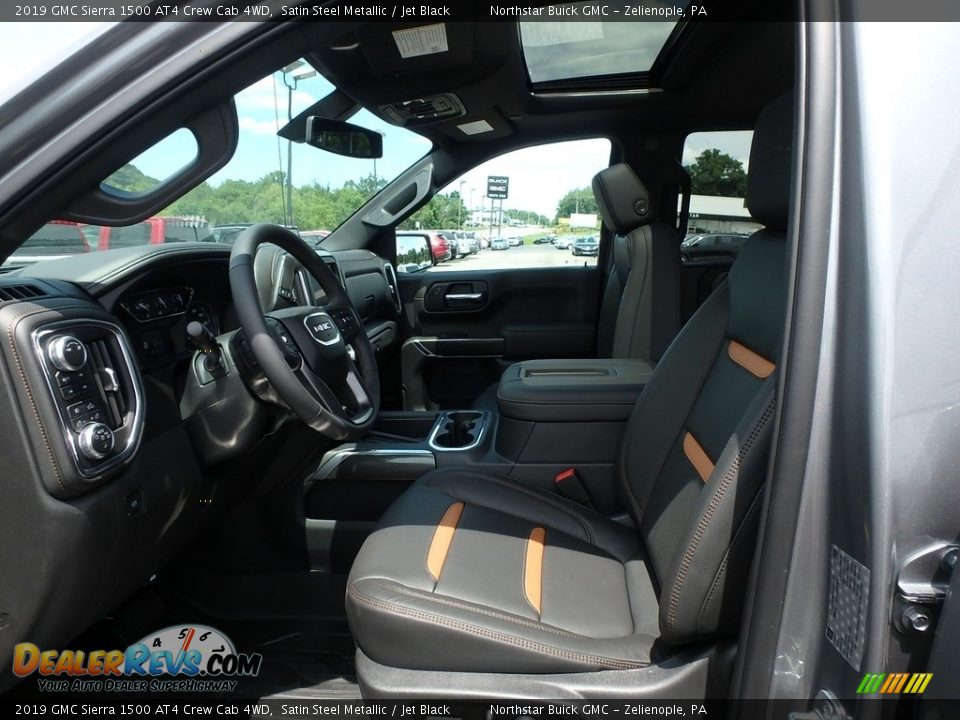 2019 GMC Sierra 1500 AT4 Crew Cab 4WD Satin Steel Metallic / Jet Black Photo #11