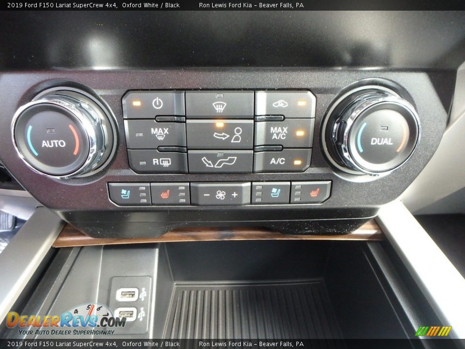 2019 Ford F150 Lariat SuperCrew 4x4 Oxford White / Black Photo #19