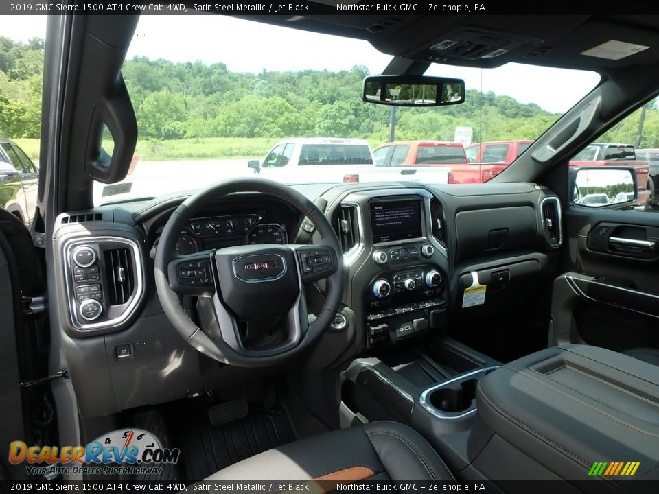 2019 GMC Sierra 1500 AT4 Crew Cab 4WD Satin Steel Metallic / Jet Black Photo #13