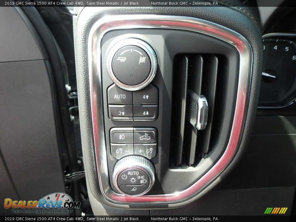2019 GMC Sierra 1500 AT4 Crew Cab 4WD Satin Steel Metallic / Jet Black Photo #15